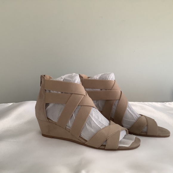 NWT Isaac Mizrahi Leather Taupe Sandals 8M - Picture 8 of 8
